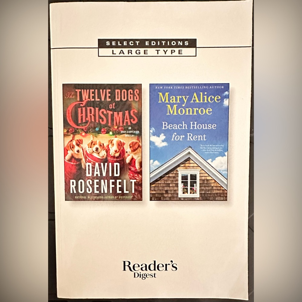 LARGE PRINT, Reader’s Digest, 2 Novels